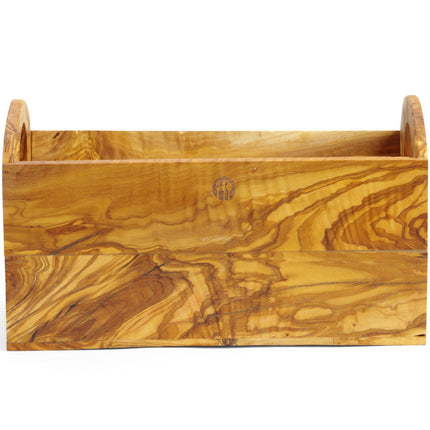 Hendi Olive wood container for serving bread cutlery – image 3