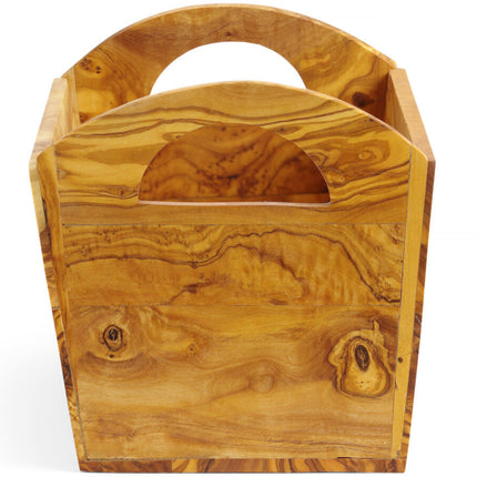 Hendi Olive wood container for serving bread cutlery – image 4