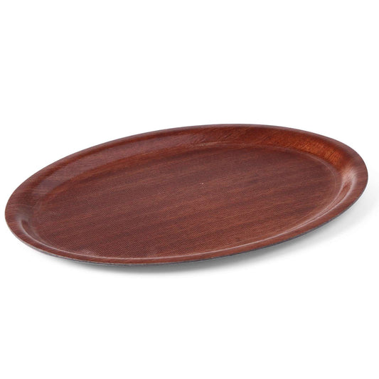 Hendi Wooden non-slip wooden tray - oval 20x26.5cm – image 3