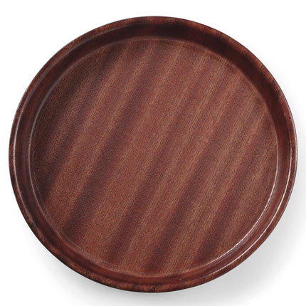 Hendi Wooden non-slip tray with a rand - round wed 42cm – image 3