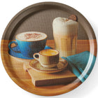 Hendi Round non-slip tray with wed print 380 mm