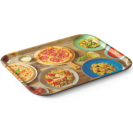 Hendi Non-slip tray for serving pizza tastes with a taste of 330 x 430 mm – image 2
