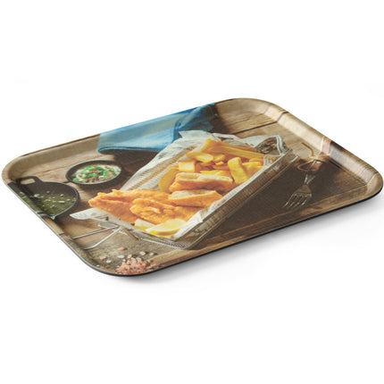 Hendi Non-slip tray for serving fish chips 330 x 430 mm – image 2