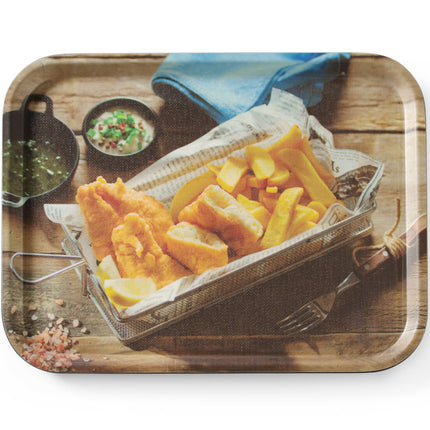 Hendi Non-slip tray for serving fish chips 330 x 430 mm