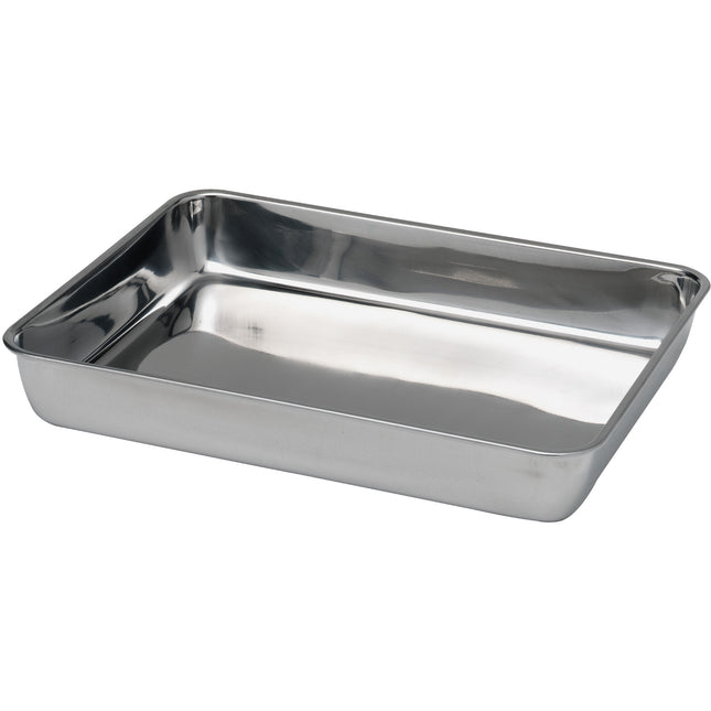 Meat and food tray container made of chrome steel 310x240x48mm - Hendi 508206