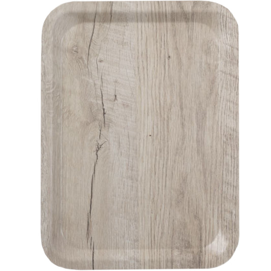 Amer Box Rectangular anti-slip serving tray 240x340 mm - light wood