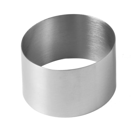 Cake-making ring of stainless steel wed. 70mm height. 45mm - Hendi 512104