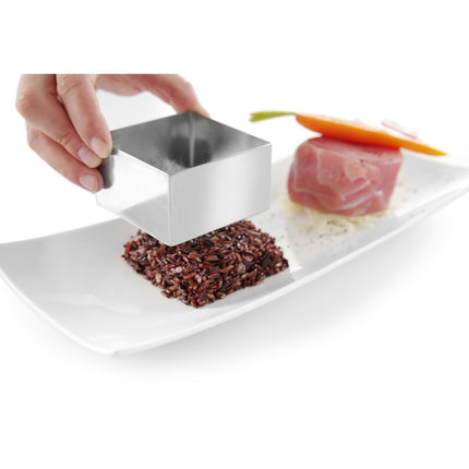Cooking form square cookie for food cakes 80x80x ((H)45mm Hendi 512173