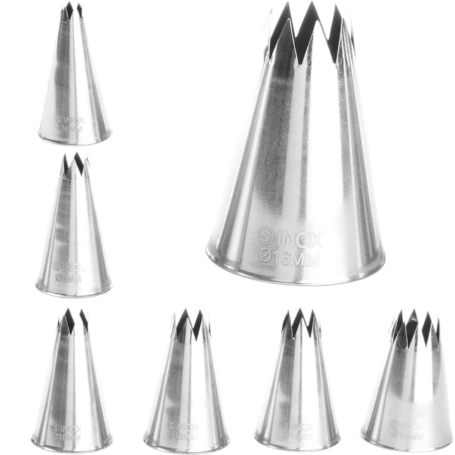 Hendi The tip of the star sleeves for bagging bags steel crimped - set 7 pieces