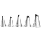 Decorative tips for cones cones cones, cavities set 5pcs. - Hendi 551790