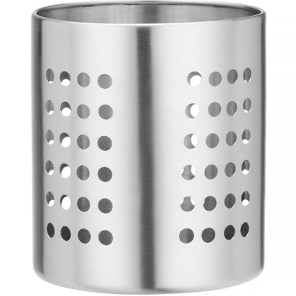 Hendi Perforated cutlery container, STEEL diameter. 110 x 130 mm