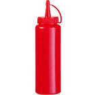 Dispenser container for cold sauces 0.2l. red - Hendi 558010