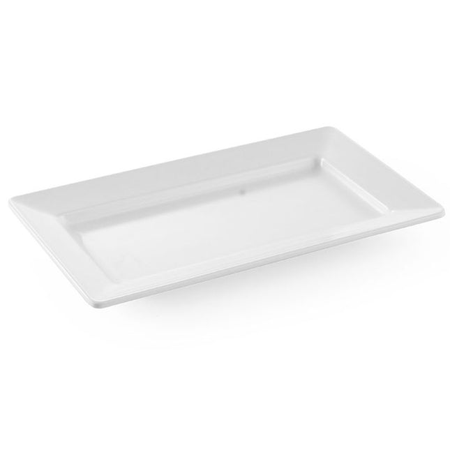 Hendi Melamine dish rectangular 49.5x27cm height 5.6cm white