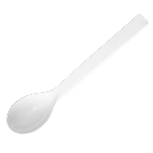 Hendi Plastic salad spoon with SAN up to 80C white length 335 mm