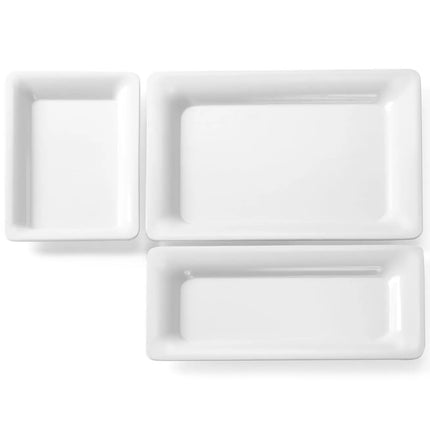Buffet tray for melamine food GN2/4 20mm white - Hendi 566053