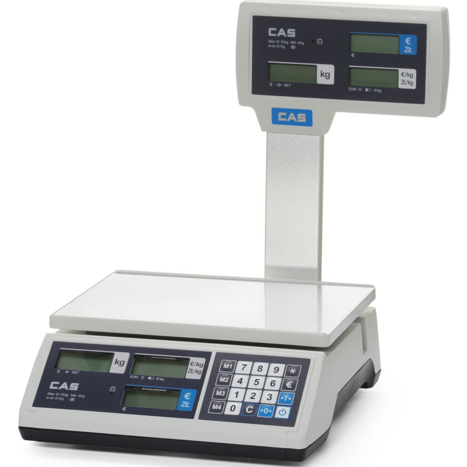 CAS Commercial calculation scale with boom verification up to 15 kg, 290x209 mm – image 2