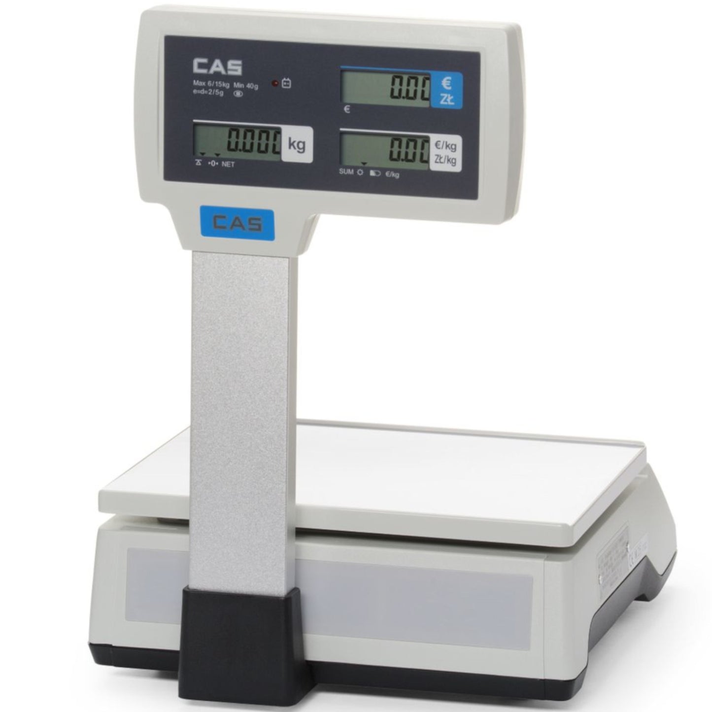 CAS Commercial calculation scale with boom verification up to 15 kg, 290x209 mm – image 4
