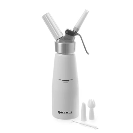 Syphon for whipped cream Kitchen Line 0.5l + AKCESORIA - Hendi 588369