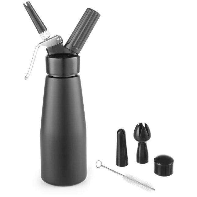 Hendi Syphon for whipped cream N2O Kitchen Line Set + 3 tip 0.5L - black