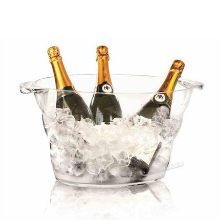 Champagne or punch bowl oval bowl made of plastic SAN 47x29x23cm - Hendi 593165