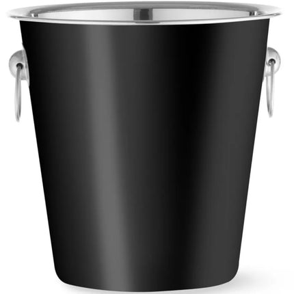 Bar Up Champagne ice bucket, steel, 3.3 l, diameter. 220 x 190 mm - black