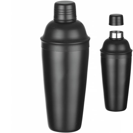 Bar Up 3-piece bartender shaker for drinks and cocktails Cobbler 0.8 l - black