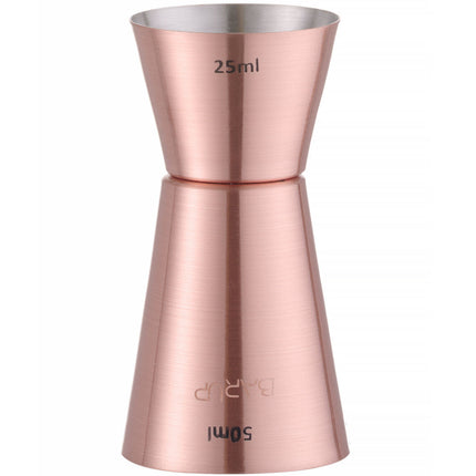 Bar Up Jigger double-sided bartender's measure for drinks, copper, 25/50 ml – image 2