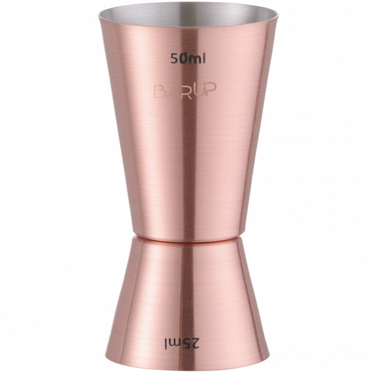 Bar Up Jigger double-sided bartender's measure for drinks, copper, 25/50 ml