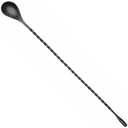 Bar Up Bartender's spoon for drinks and cocktails, long 385 x 35 mm - black