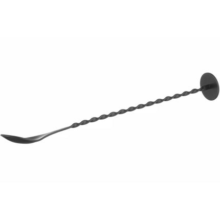 Bar Up Bartender's spoon for drinks and cocktails long with muddler 280 x 35 mm - black – image 2