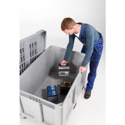 Europlast Austria Box pallet box container 610L with pallet and cover 120x100x76 cm UN ADR – image 4