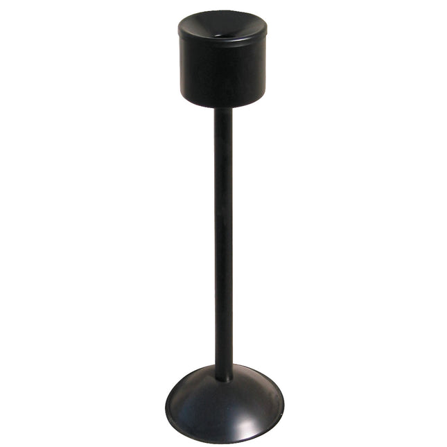 MEVA Self-decompressed ashtray freestanding on the inside of the pole black wed. 15cm height 86cm