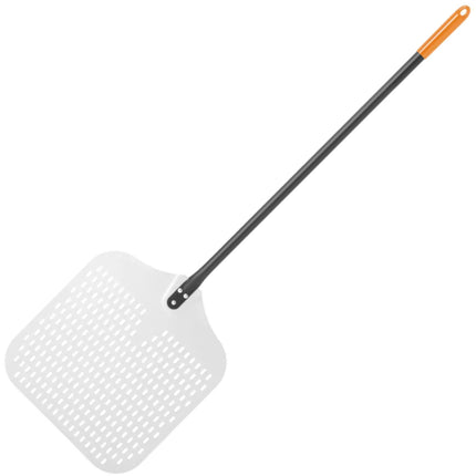 Hendi Pillow tray shovel for pulling pizza from the oven square aluminum perforated 405 x 1320 mm