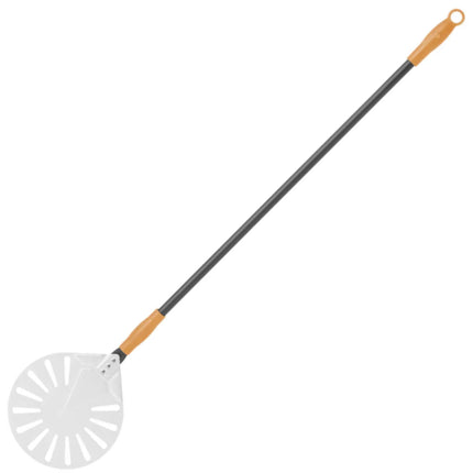 Hendi Pizza shovel with holes and slider aluminium round sl. 230 mm length 1200 mm