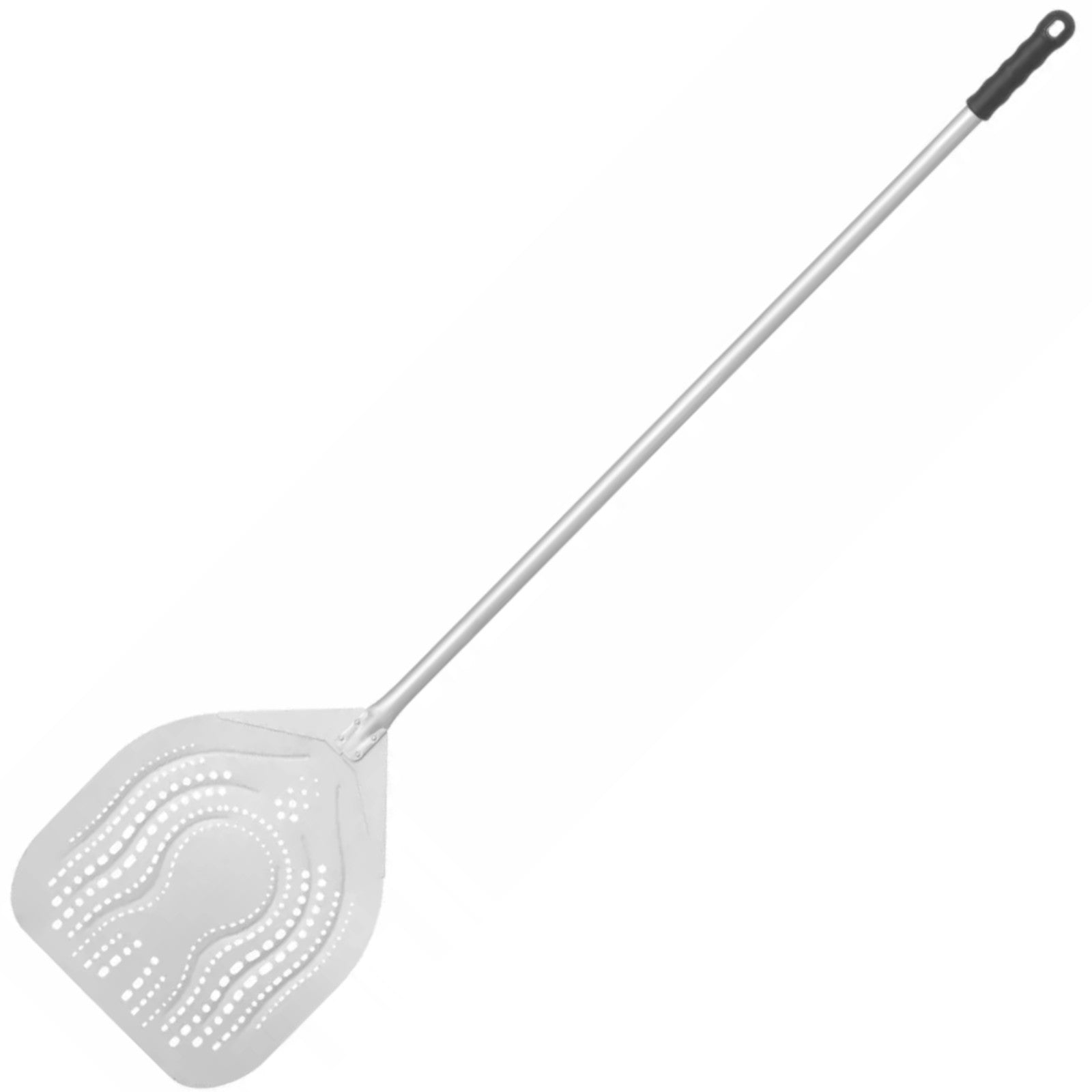 LILLY CODROIPO Square arena pizza shovel perforated with curved handle 350 x 1500 mm – image 2