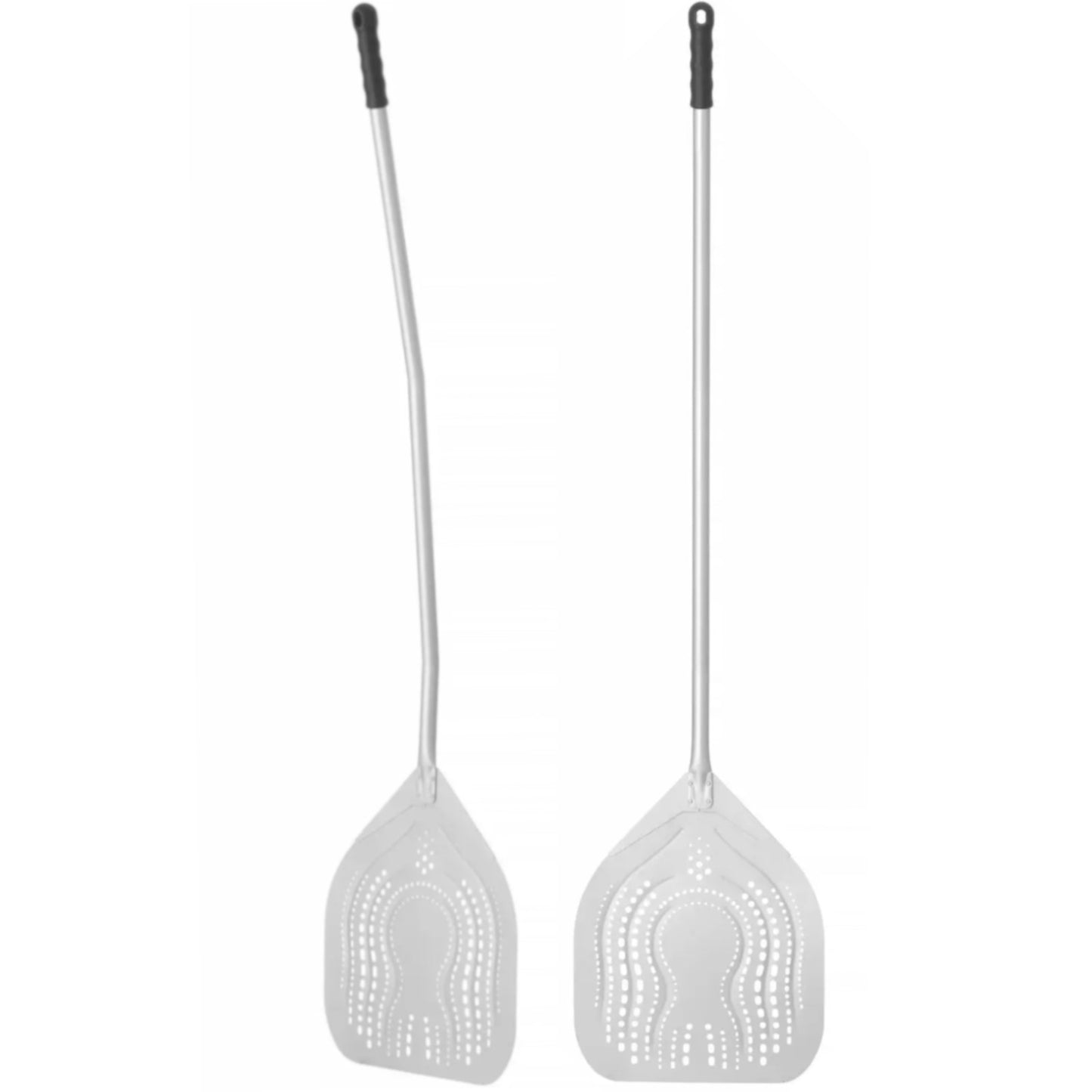 LILLY CODROIPO Square arena pizza shovel perforated with curved handle 350 x 1500 mm – image 3
