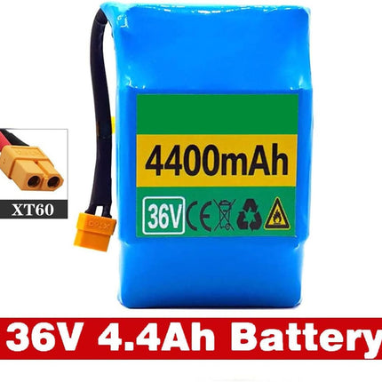 36 V 4,4 Ah 10S2P litija jonu akumulators, 36 V 4400 mAh uzlādējams litija jonu akumulators elektriskajam pašbalansējošajam motorolleram, hoverbordam, vienritenim 36 V 4,4 Ah