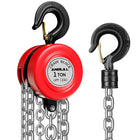 Anbull 1T chain hoist hand winch, fully galvanized chain, oil-free, 1000Kg load capacity, pulley block, rope hoist, ratchet hoist, 3m chain, chain block hoist