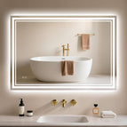 60 cm garums x 80 cm platums / Pretmiglošanas + 3 gaismas krāsas