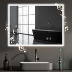 60 cm garums x 80 cm platums / Bluetooth + Ligzda + Aizsvīšanas aizsardzība + 3 gaismas krāsas