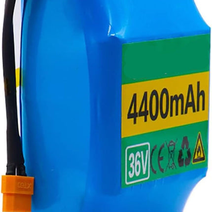 36 V 4,4 Ah 10S2P litija jonu akumulators, 36 V 4400 mAh uzlādējams litija jonu akumulators elektriskajam pašbalansējošajam motorolleram, hoverbordam, vienritenim 36 V 4,4 Ah