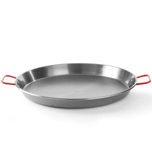 Hendi Round steel paella pan with handles. 300x110mm