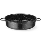 Hendi Round enameled frying pan with handles. 140x45mm