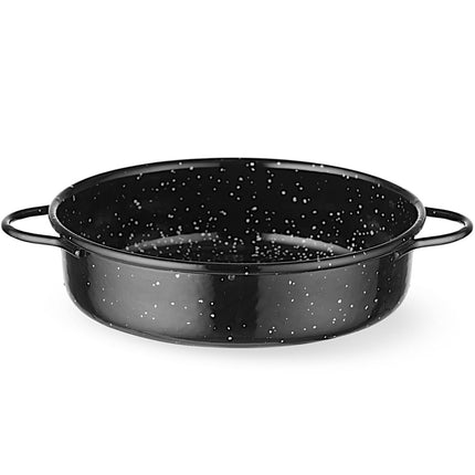 Hendi Round enameled frying pan with handles. 160x45mm