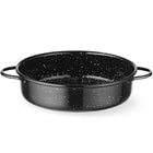 Hendi Round enameled frying pan with handles. 160x45mm