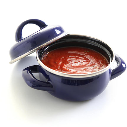 Soup pot and sauces with lid blue 0.5 l - Hendi 625804