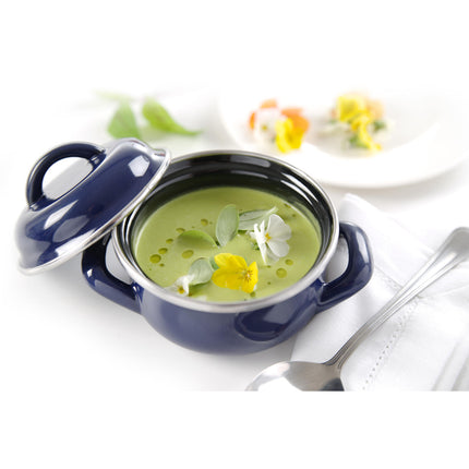 Soup pot and sauces with lid blue 0.5 l - Hendi 625804