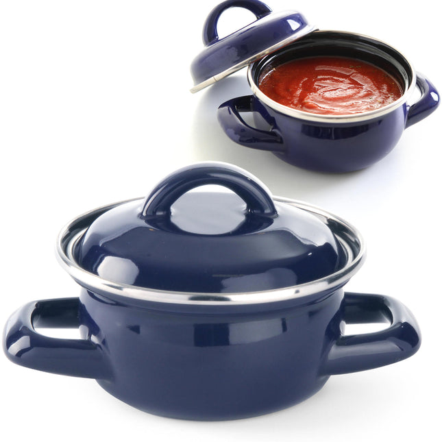 Hendi Soup pot and sauces with lid blue 0.5 l