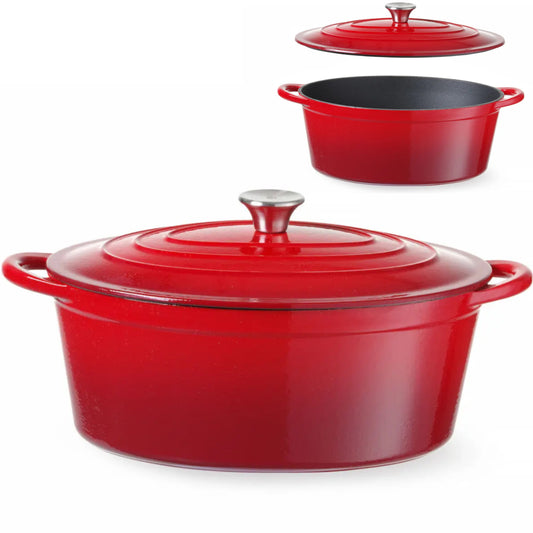 Hendi Iron pot enamel 6,88 l red