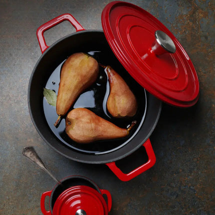 Hendi Iron pot with a lacquer 3.7 l red – image 3